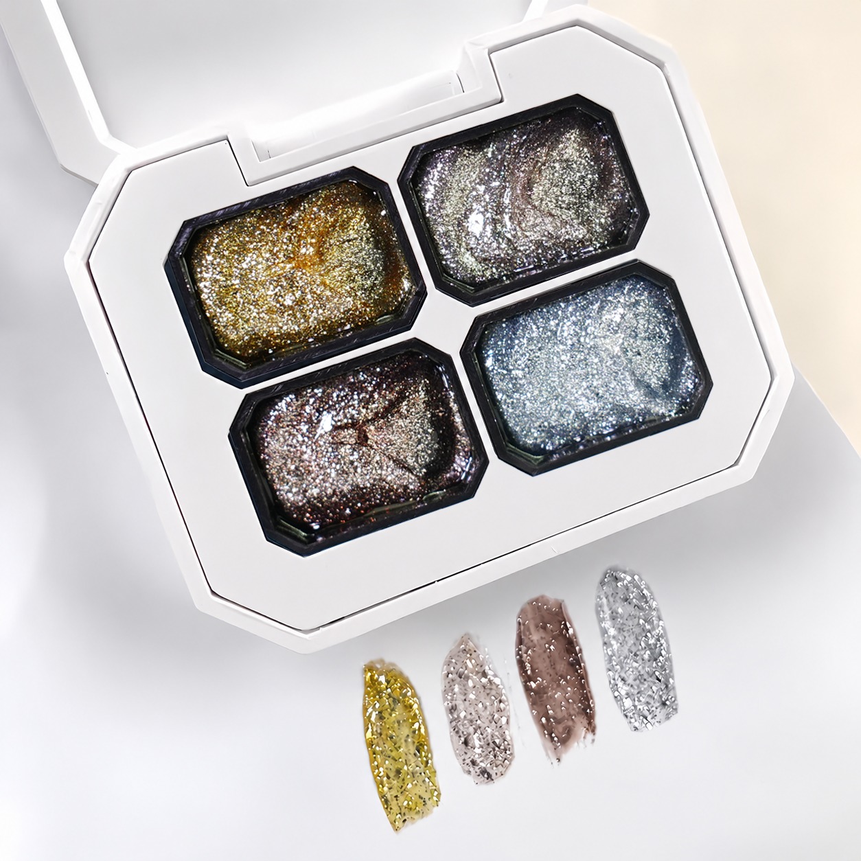 4/9/12/16 Colors Solid Pat Painting Gel Palette Cream Mud Gel Non-Runny UV Gel for Ombre Gradient Nail Art Private Label Wholesale