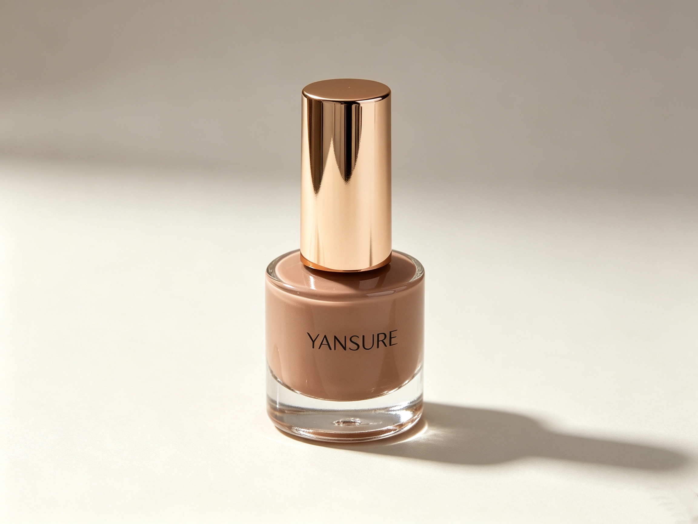 Custom gel nail polish bottles and color swatches by YANSURE